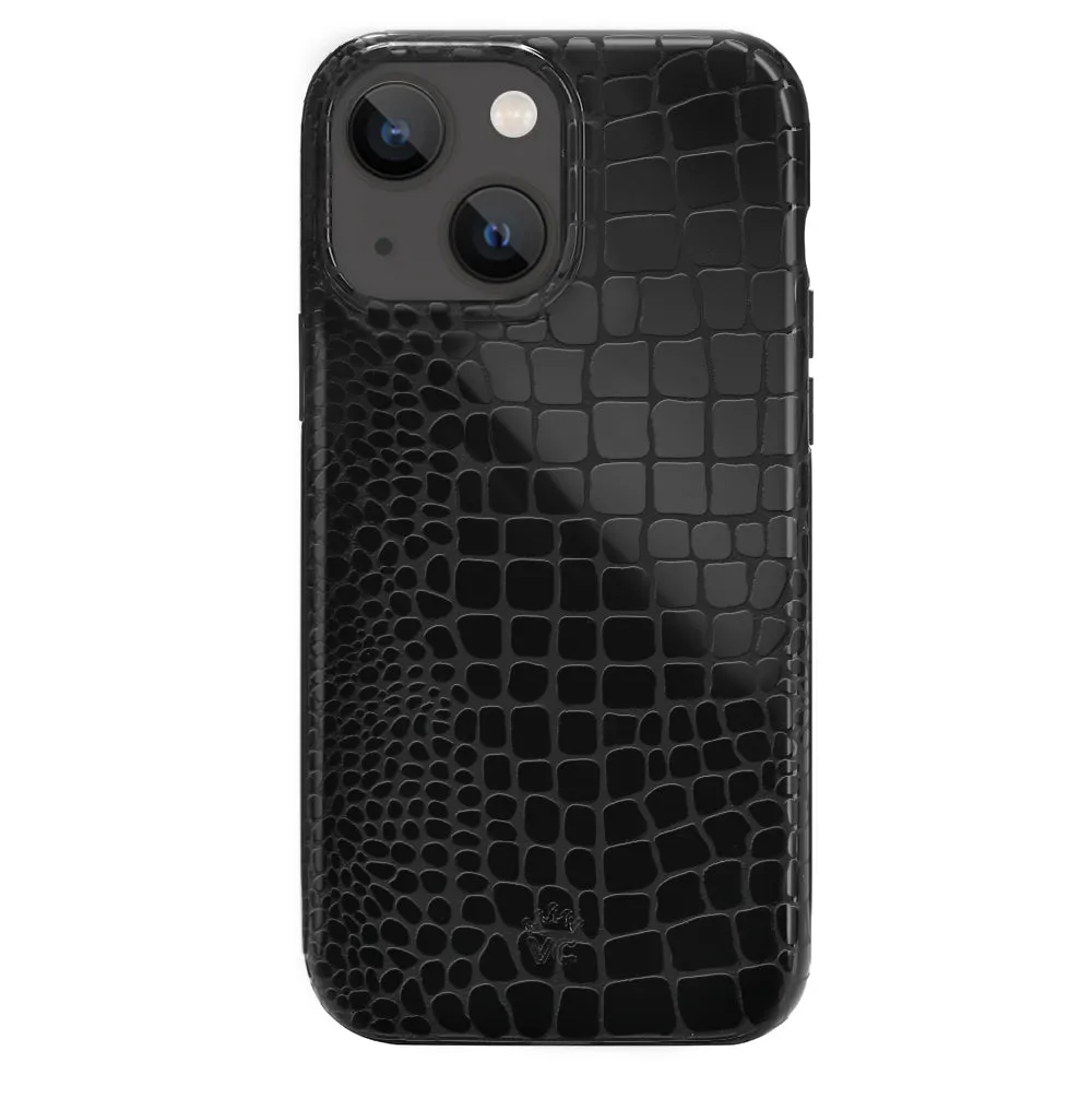 Black Croc iPhone Case