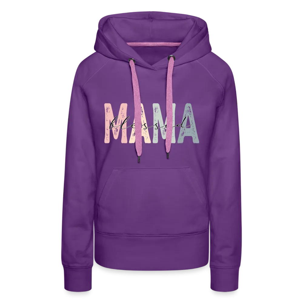 Blessed Mama Premium Hoodie (Retro Design)