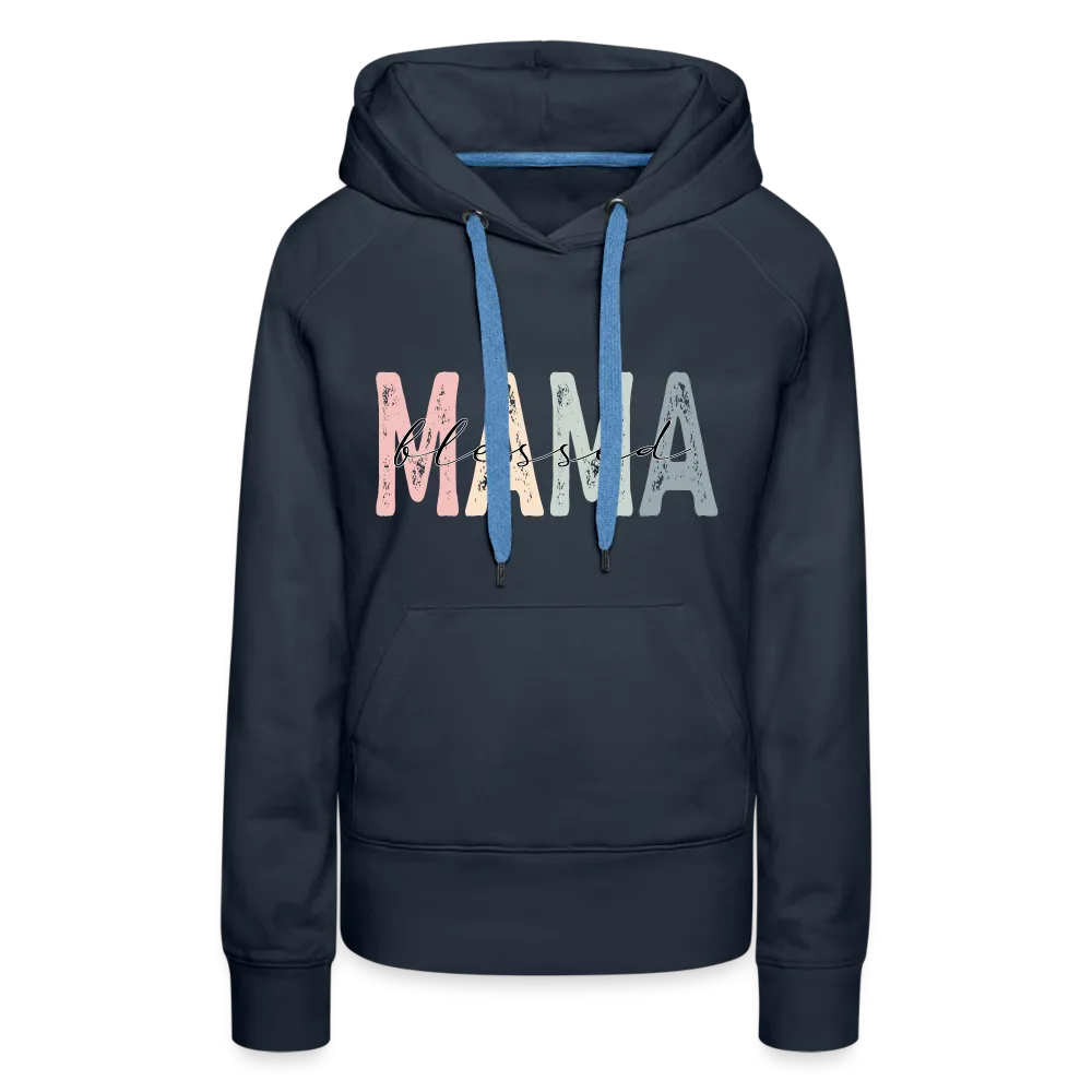 Blessed Mama Premium Hoodie (Retro Design)