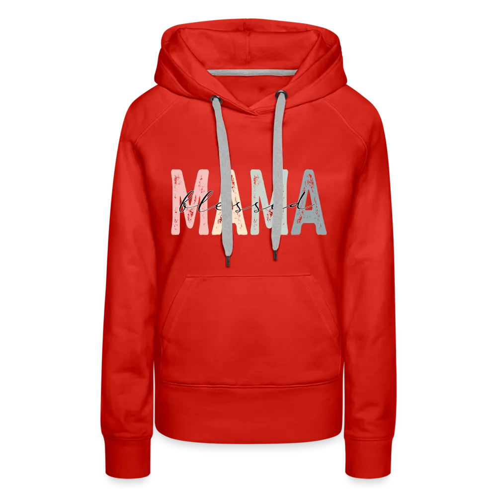 Blessed Mama Premium Hoodie (Retro Design)