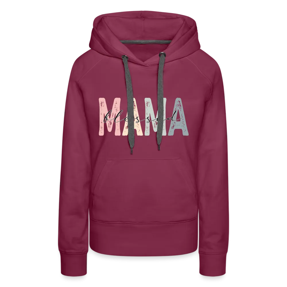 Blessed Mama Premium Hoodie (Retro Design)