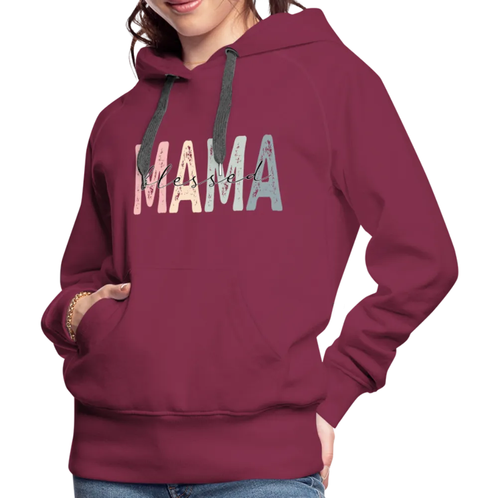 Blessed Mama Premium Hoodie (Retro Design)