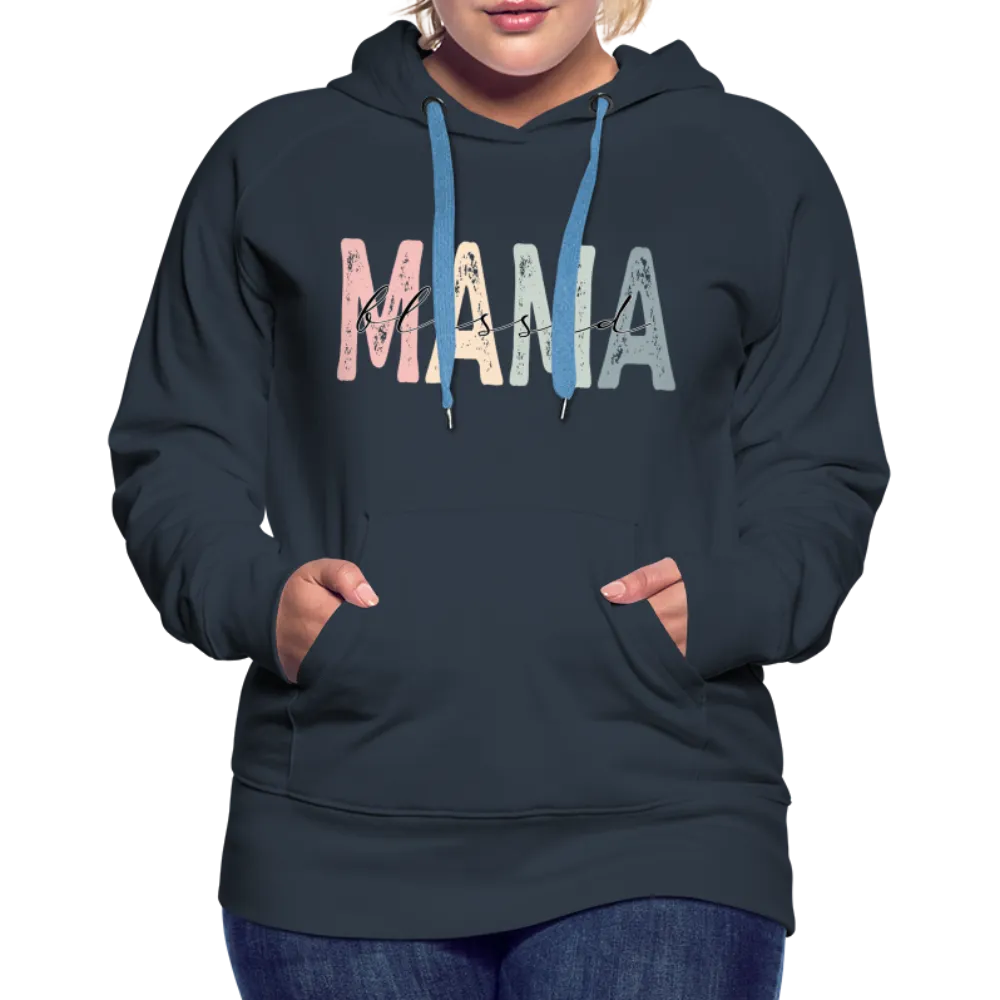 Blessed Mama Premium Hoodie (Retro Design)