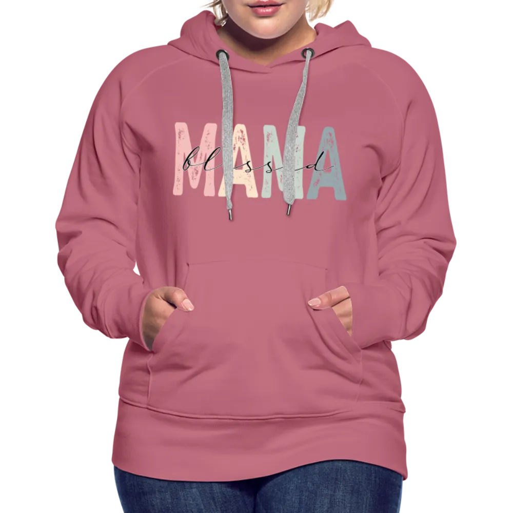 Blessed Mama Premium Hoodie (Retro Design)