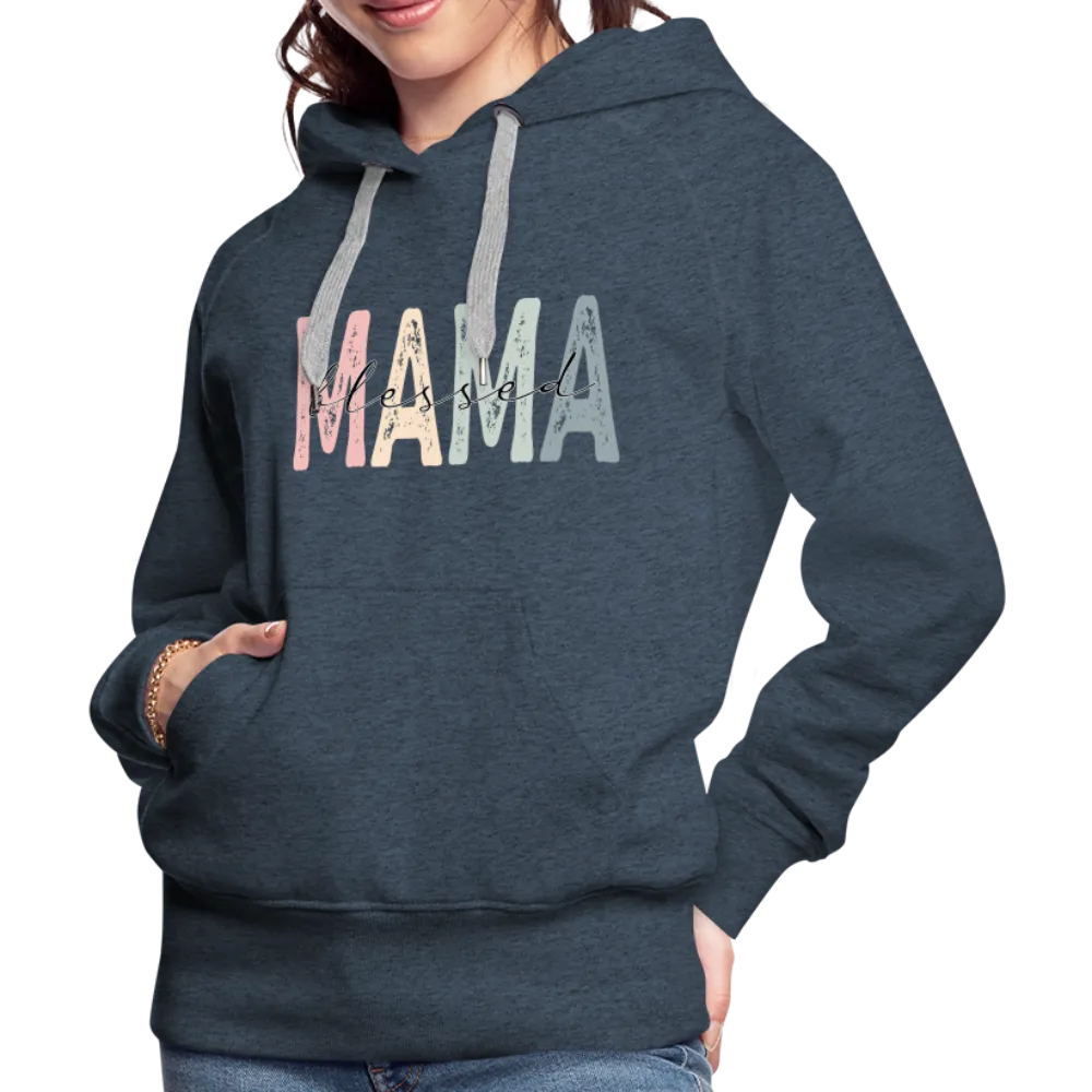 Blessed Mama Premium Hoodie (Retro Design)