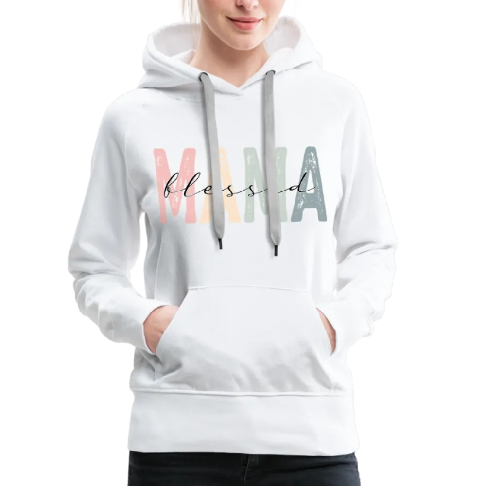 Blessed Mama Premium Hoodie (Retro Design)