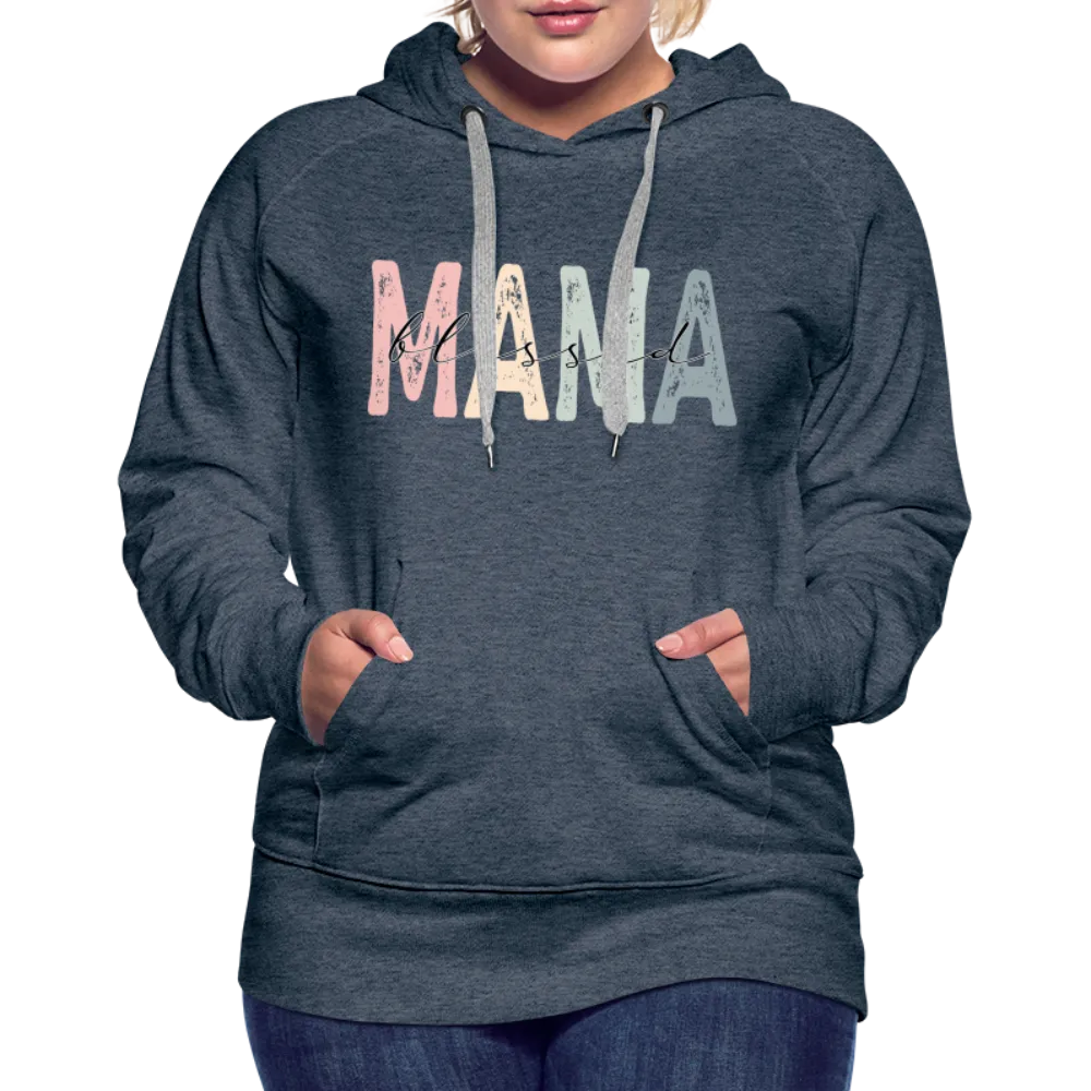 Blessed Mama Premium Hoodie (Retro Design)