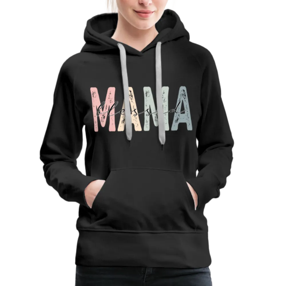 Blessed Mama Premium Hoodie (Retro Design)