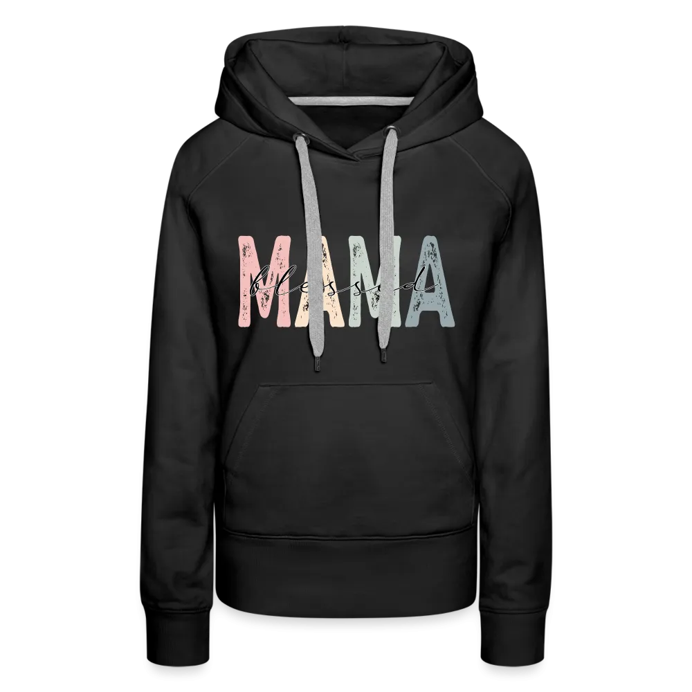 Blessed Mama Premium Hoodie (Retro Design)