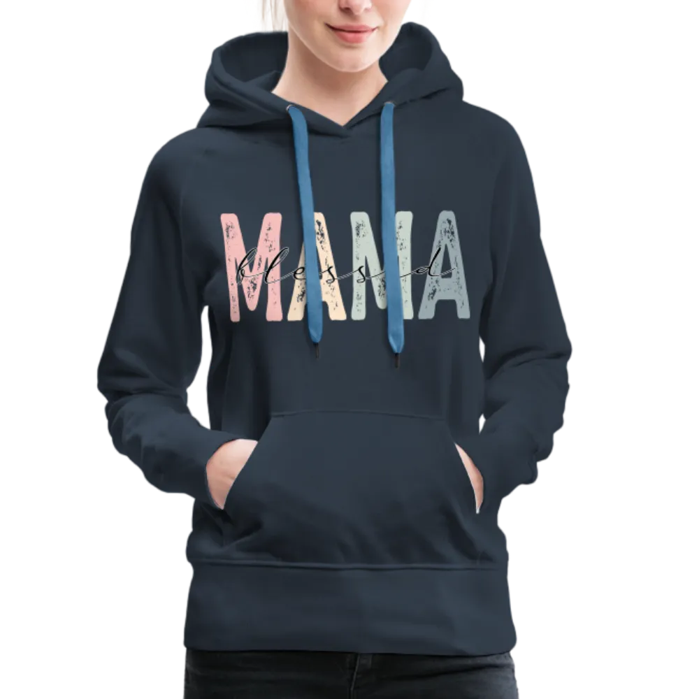 Blessed Mama Premium Hoodie (Retro Design)