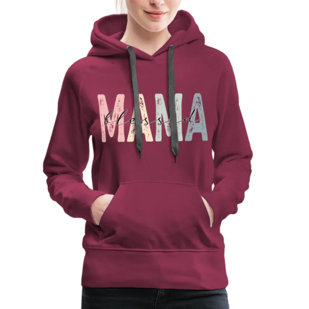 Blessed Mama Premium Hoodie (Retro Design)