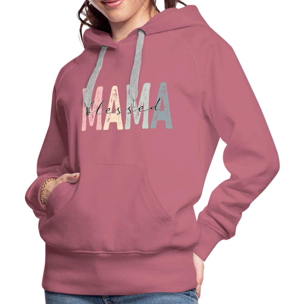 Blessed Mama Premium Hoodie (Retro Design)