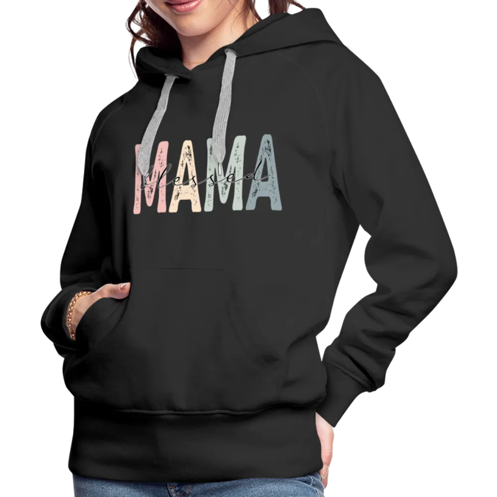 Blessed Mama Premium Hoodie (Retro Design)