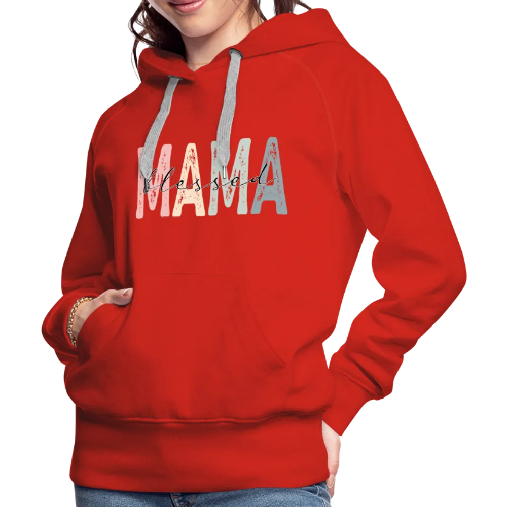 Blessed Mama Premium Hoodie (Retro Design)