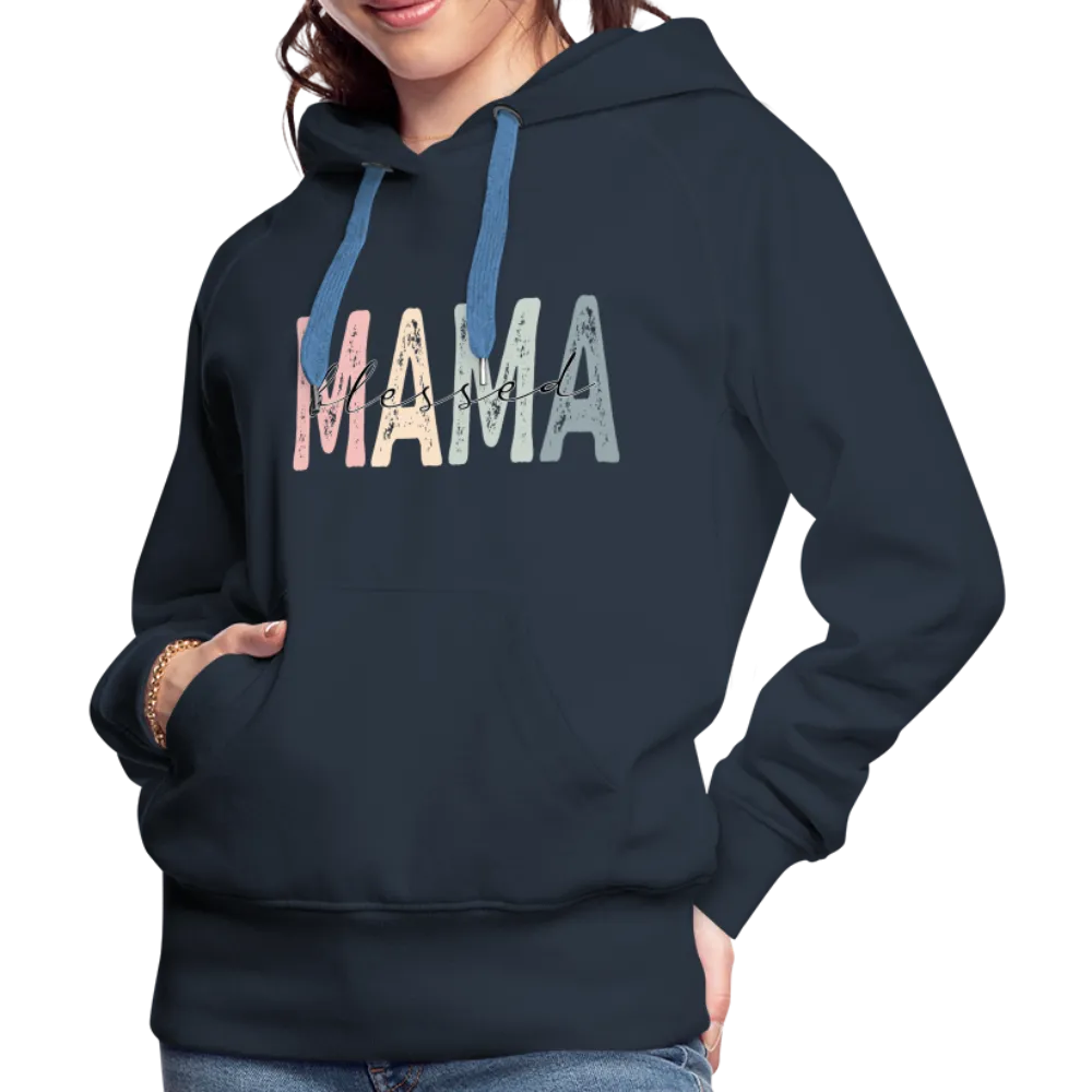 Blessed Mama Premium Hoodie (Retro Design)