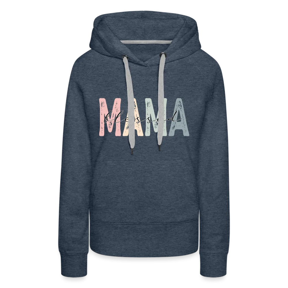 Blessed Mama Premium Hoodie (Retro Design)