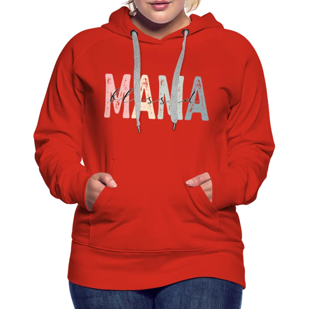 Blessed Mama Premium Hoodie (Retro Design)