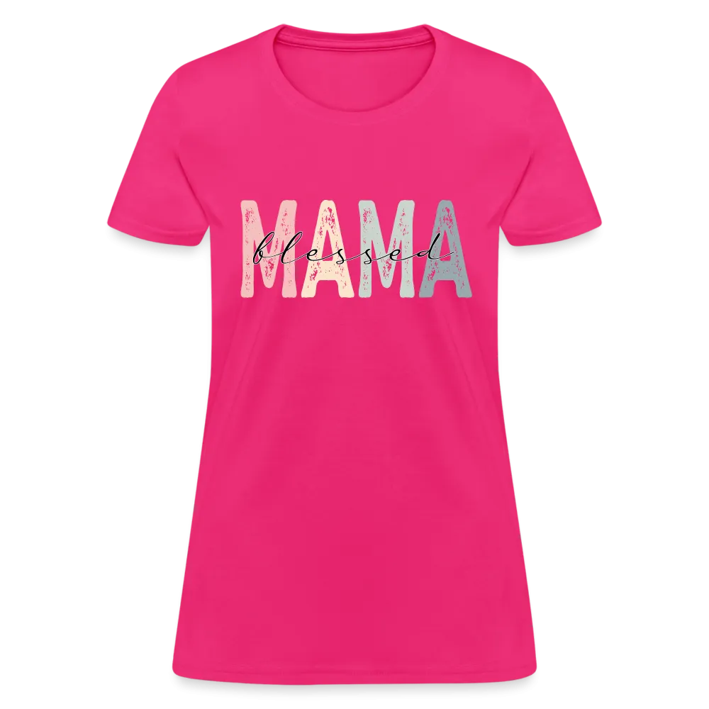 Blessed Mama Women's T-Shirt (Retro Design)