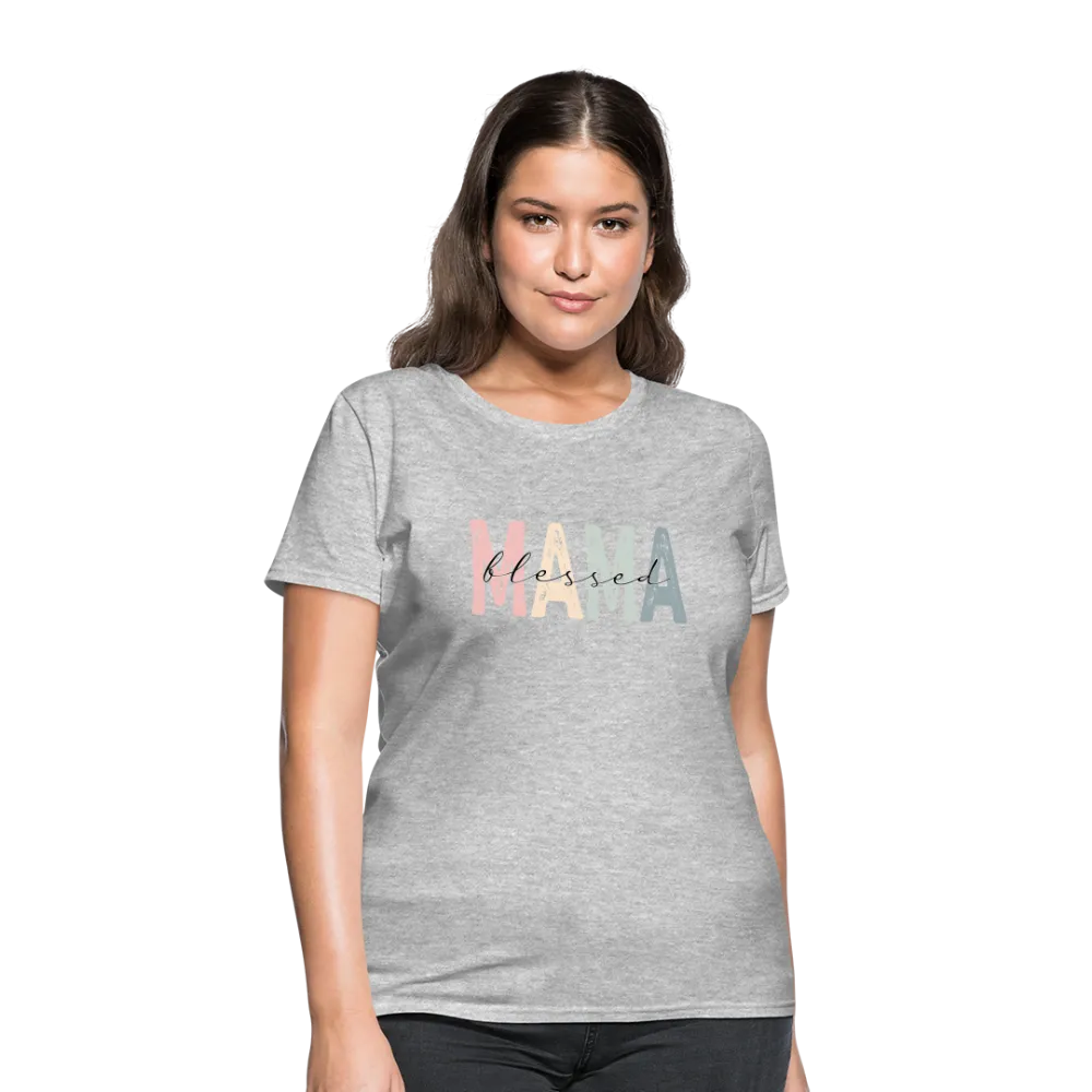 Blessed Mama Women's T-Shirt (Retro Design)