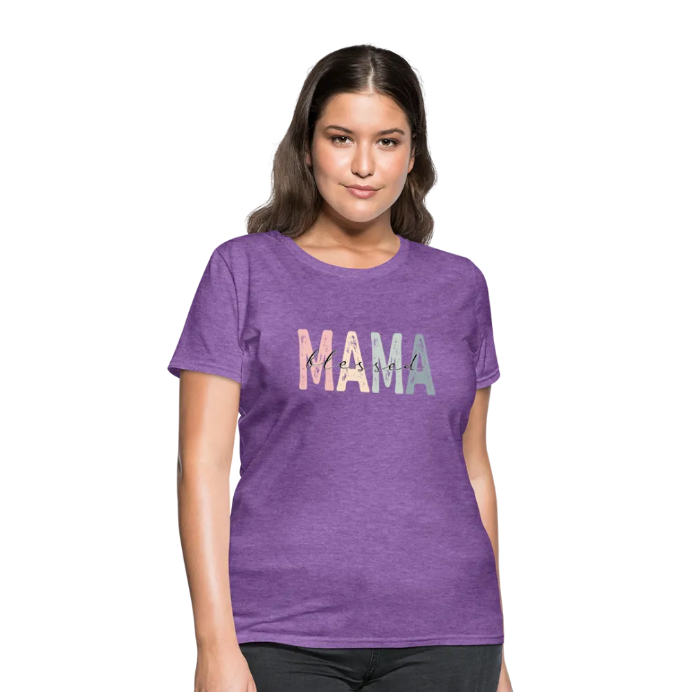 Blessed Mama Women's T-Shirt (Retro Design)