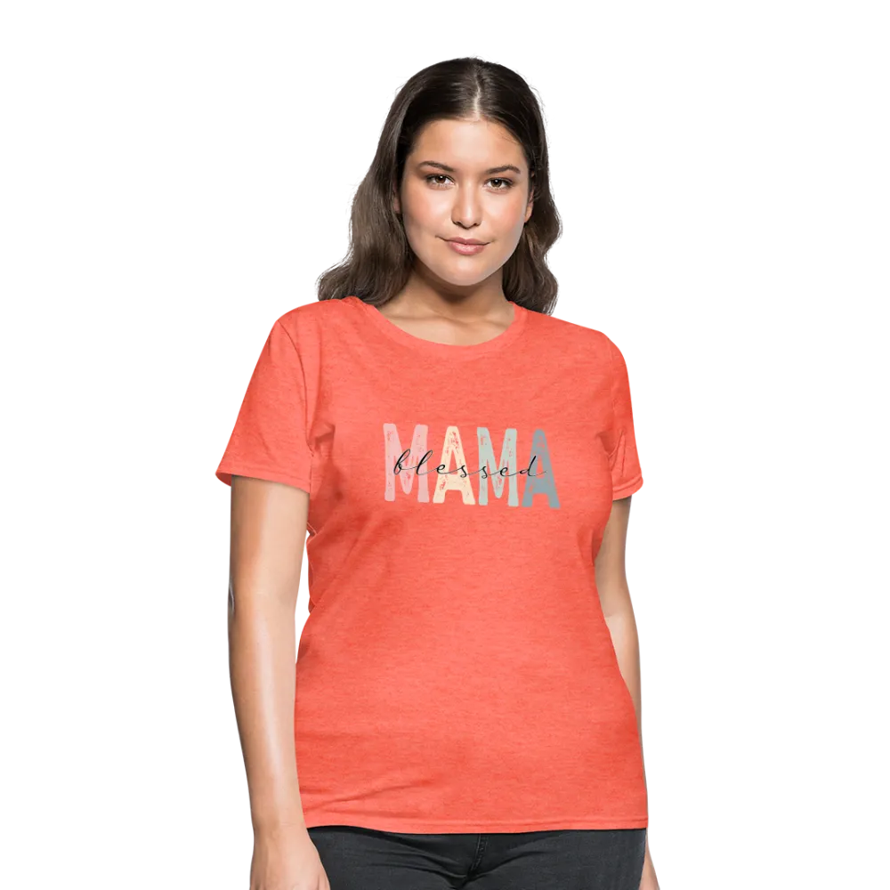 Blessed Mama Women's T-Shirt (Retro Design)