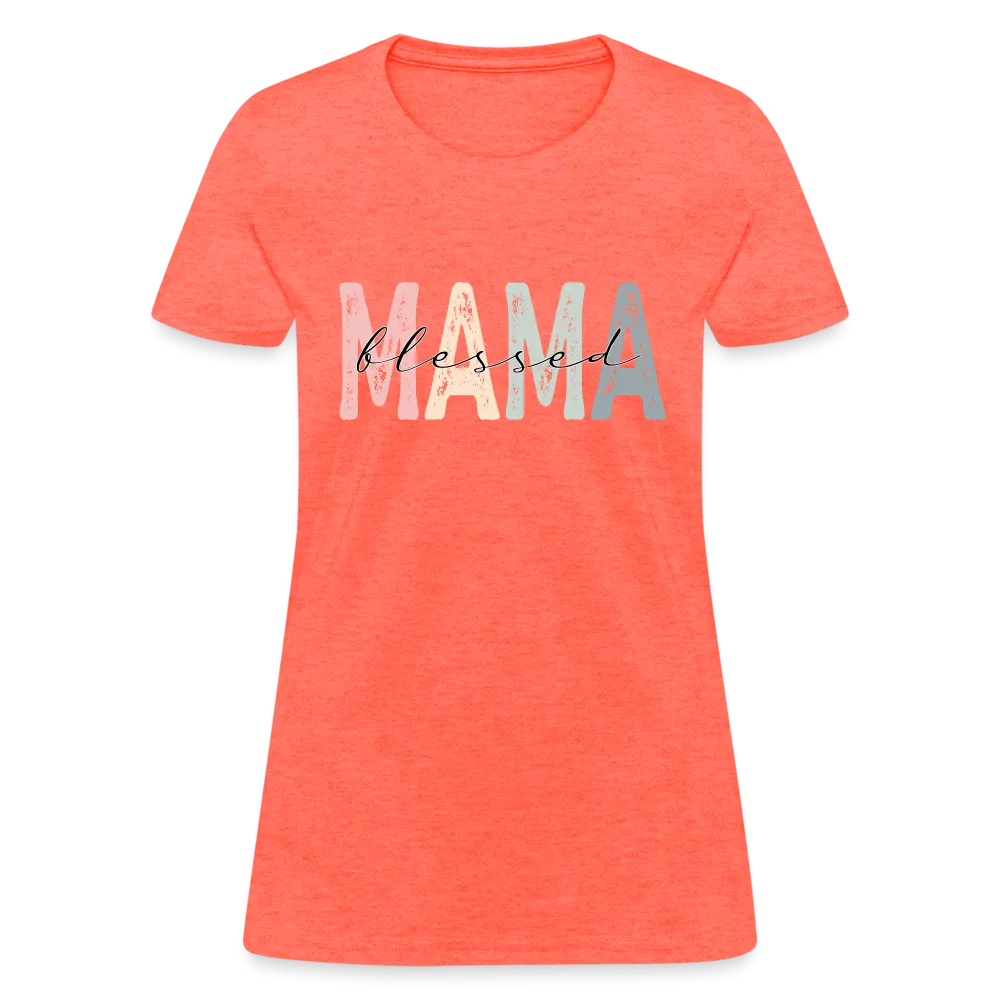 Blessed Mama Women's T-Shirt (Retro Design)