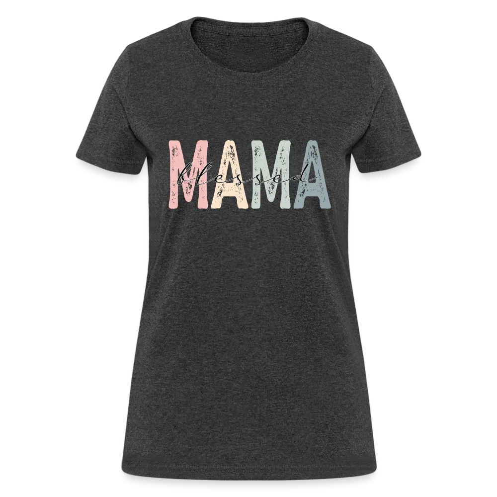 Blessed Mama Women's T-Shirt (Retro Design)