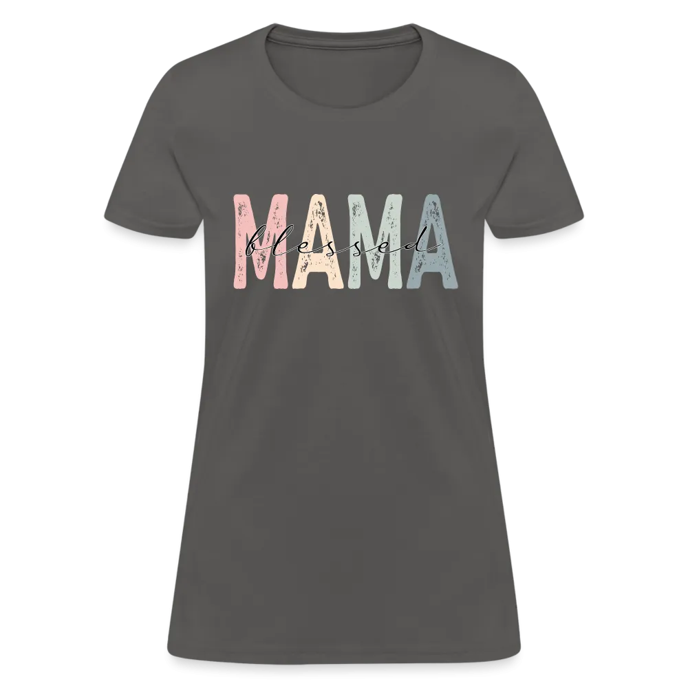 Blessed Mama Women's T-Shirt (Retro Design)