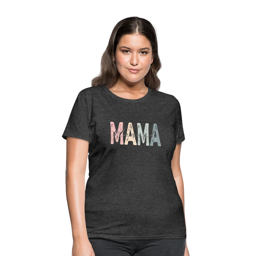 Blessed Mama Women's T-Shirt (Retro Design)