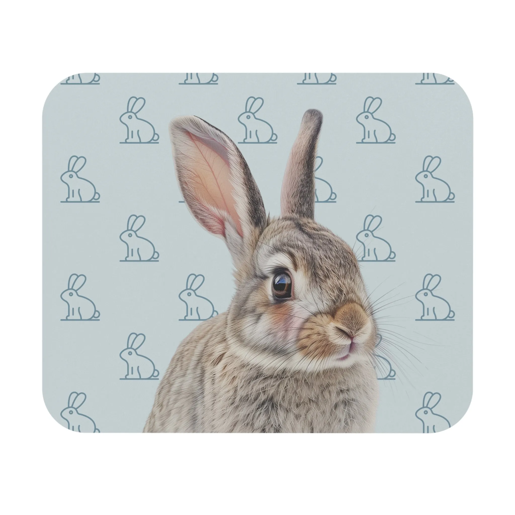 Blushing Rabbit Mouse Pad