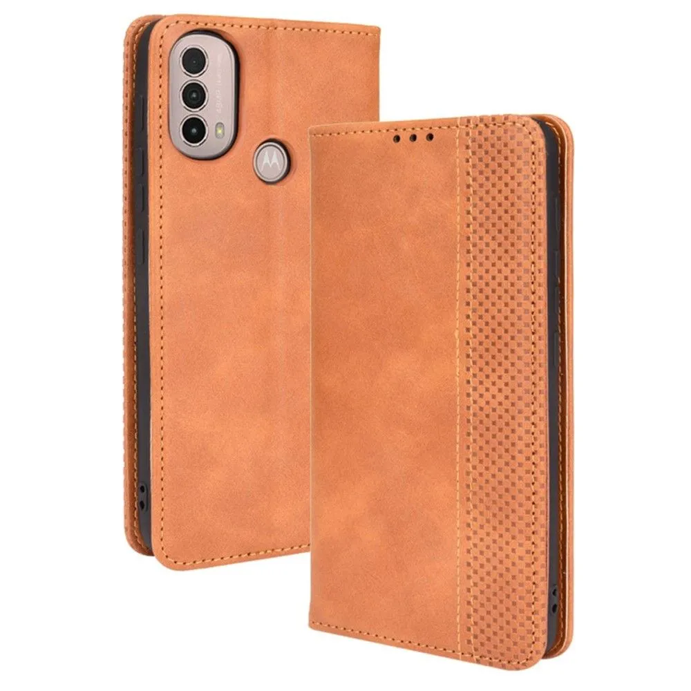 Bofink Vintage Motorola Moto E30 / E40 / E20 leather case - Brown