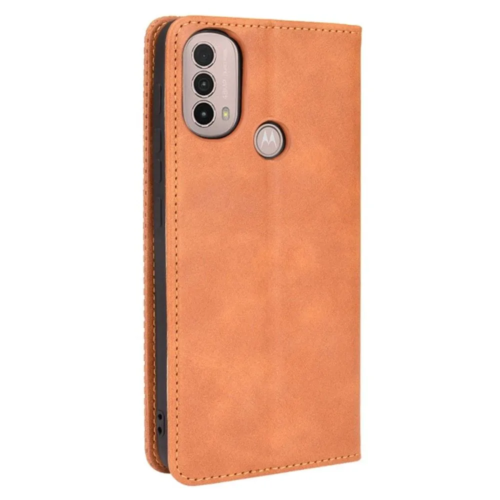 Bofink Vintage Motorola Moto E30 / E40 / E20 leather case - Brown