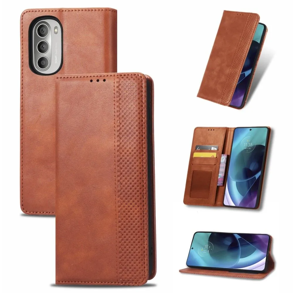 Bofink Vintage Motorola Moto G Stylus (2022) leather case - Brown