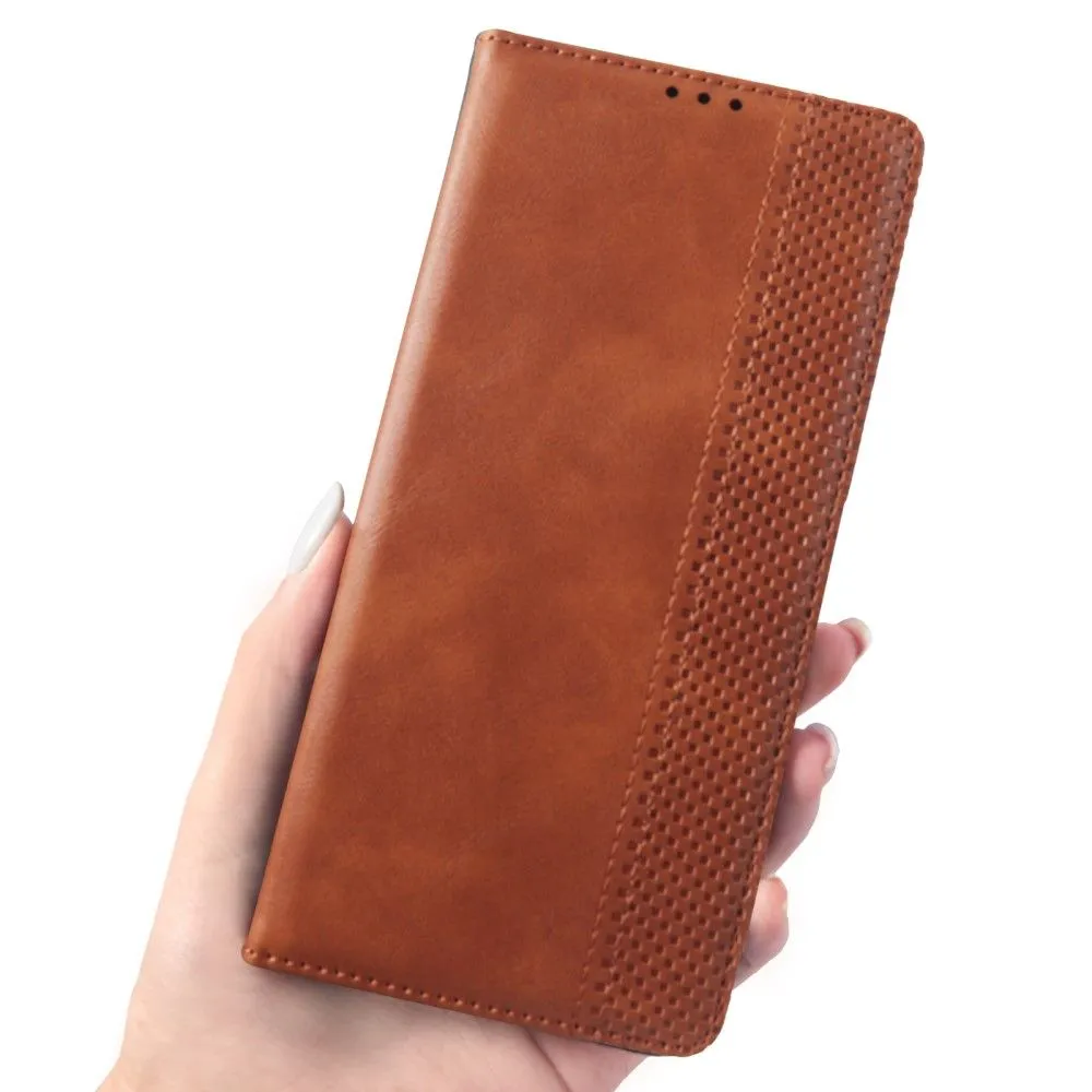 Bofink Vintage Motorola Moto G51 5G leather case - Brown