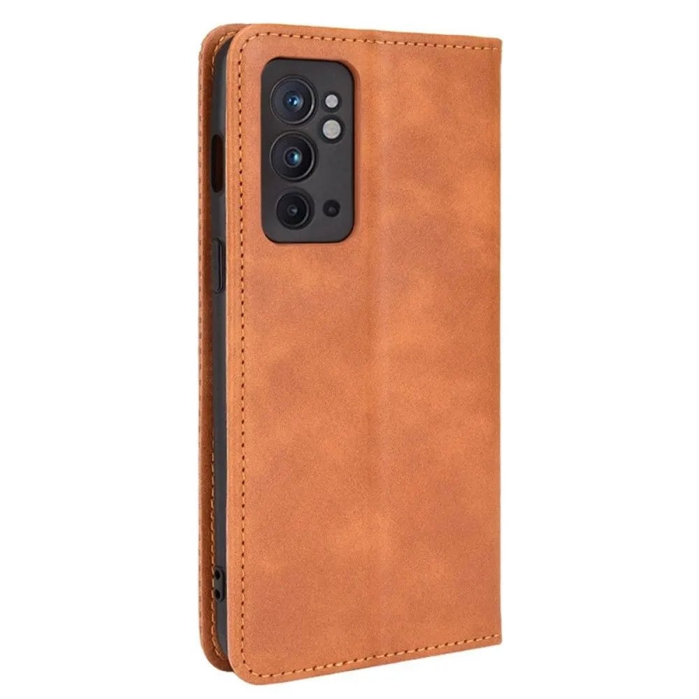 Bofink Vintage OnePlus 9RT 5G leather case - Brown