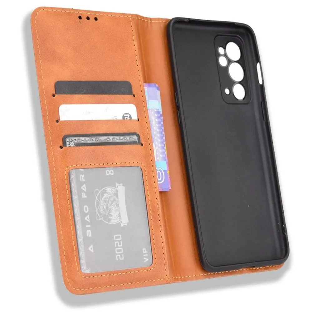 Bofink Vintage OnePlus 9RT 5G leather case - Brown