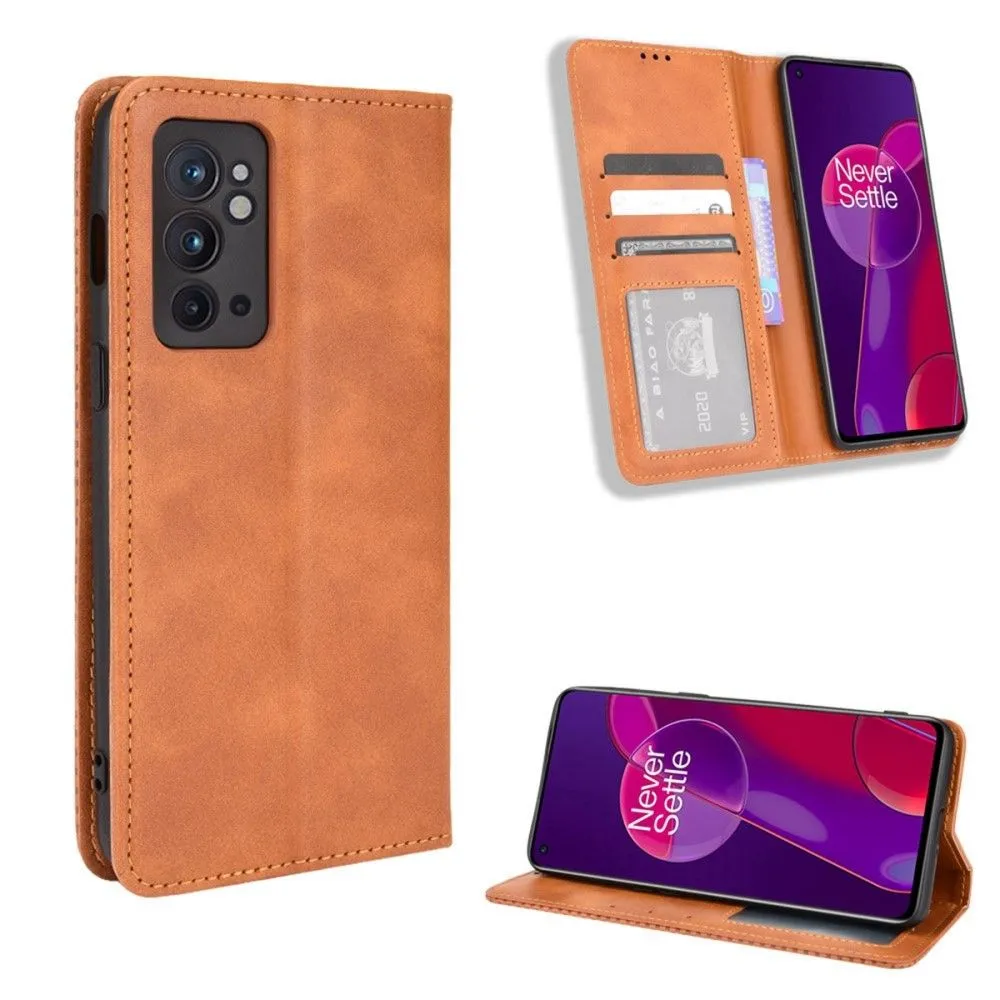 Bofink Vintage OnePlus 9RT 5G leather case - Brown