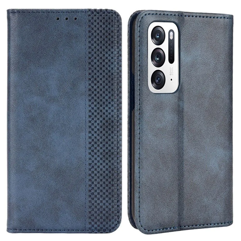 Bofink Vintage Oppo Find N leather case - Blue