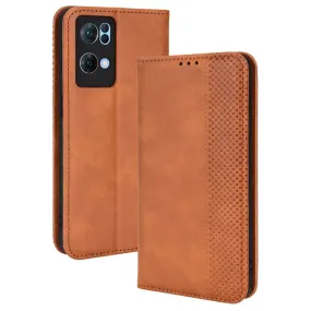 Bofink Vintage Oppo Reno7 Pro 5G leather case - Brown