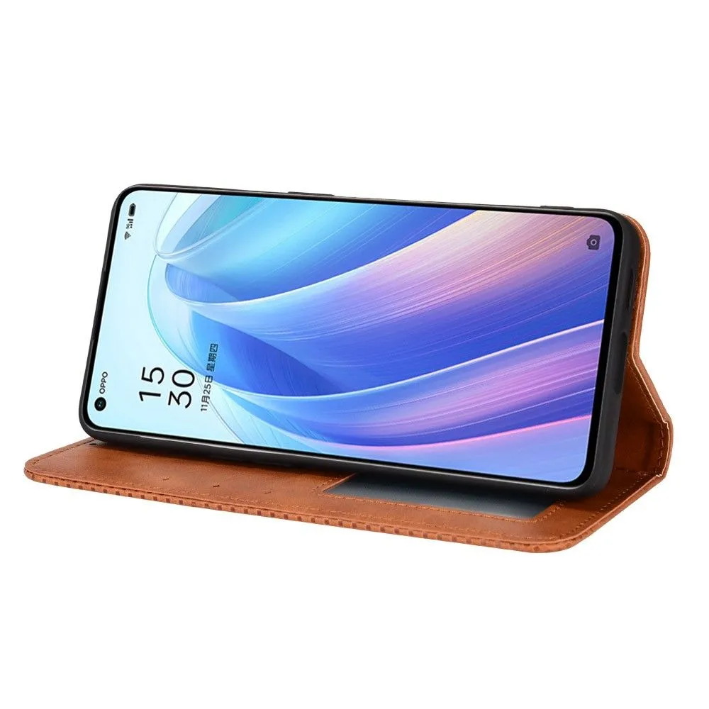 Bofink Vintage Oppo Reno7 Pro 5G leather case - Brown