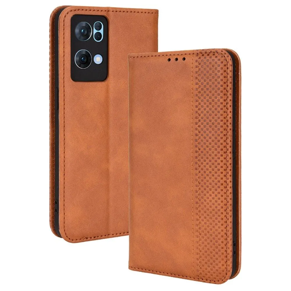 Bofink Vintage Oppo Reno7 Pro 5G leather case - Brown