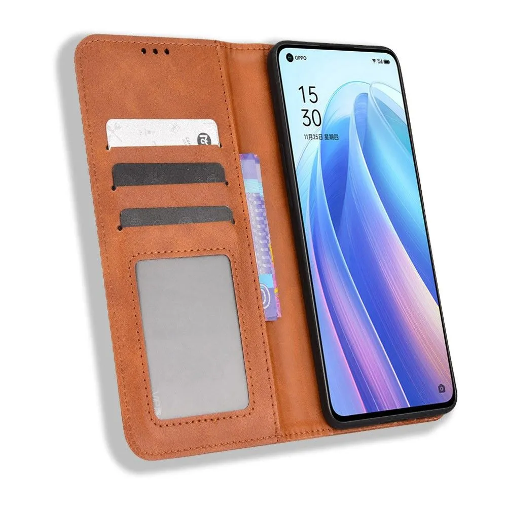 Bofink Vintage Oppo Reno7 Pro 5G leather case - Brown