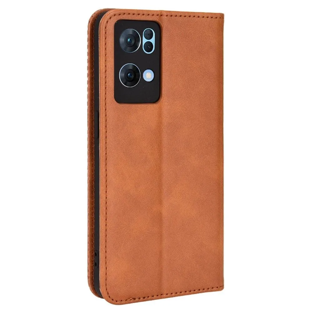 Bofink Vintage Oppo Reno7 Pro 5G leather case - Brown