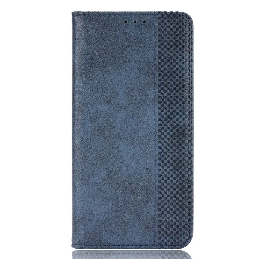 Bofink Vintage Samsung Galaxy S22 Ultra leather case - Blue