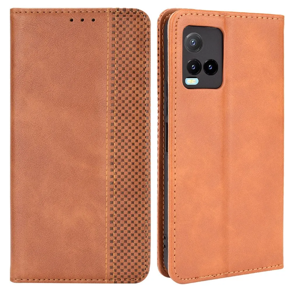 Bofink Vintage Vivo Y21s / Y21 / Y33s leather case - Brown