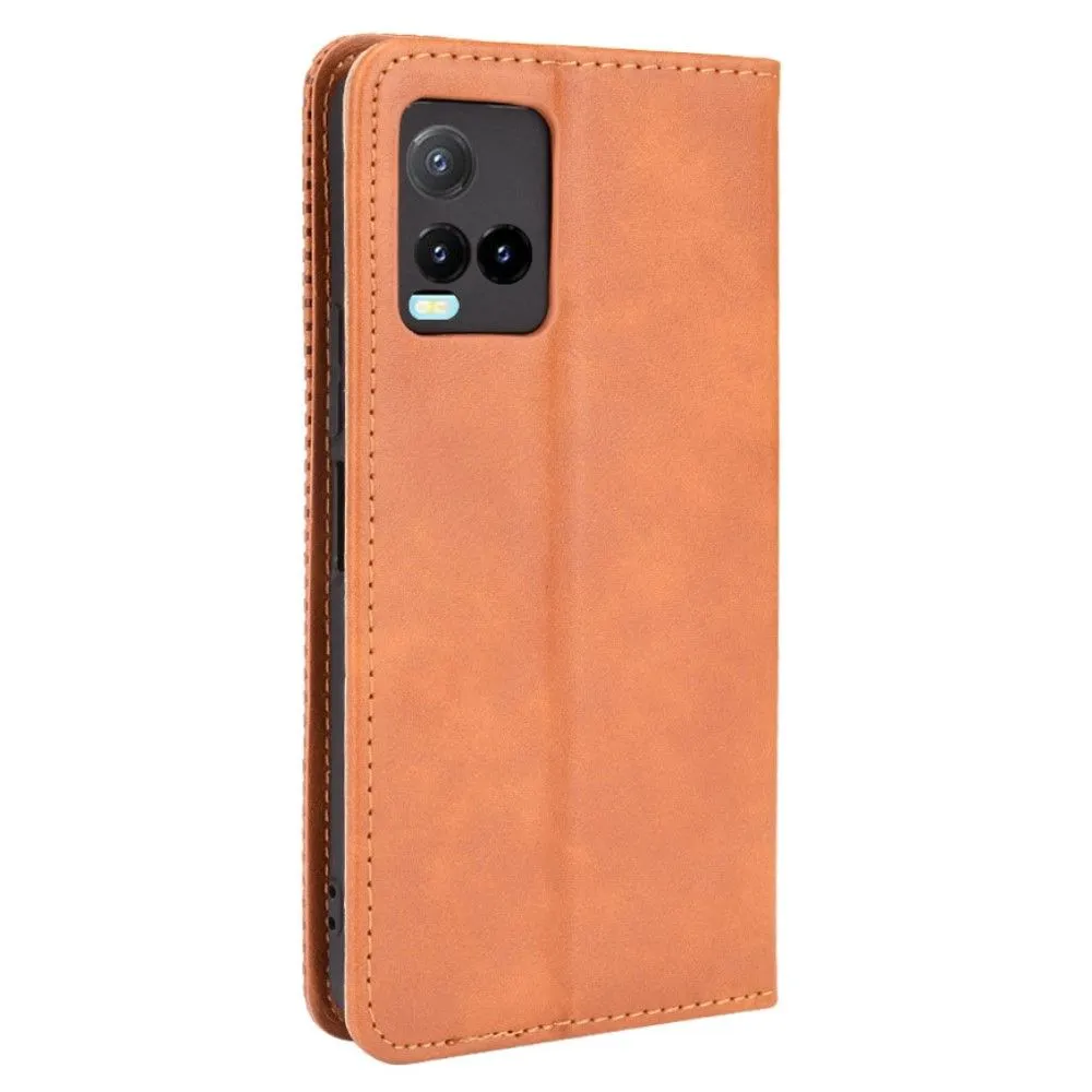 Bofink Vintage Vivo Y21s / Y21 / Y33s leather case - Brown