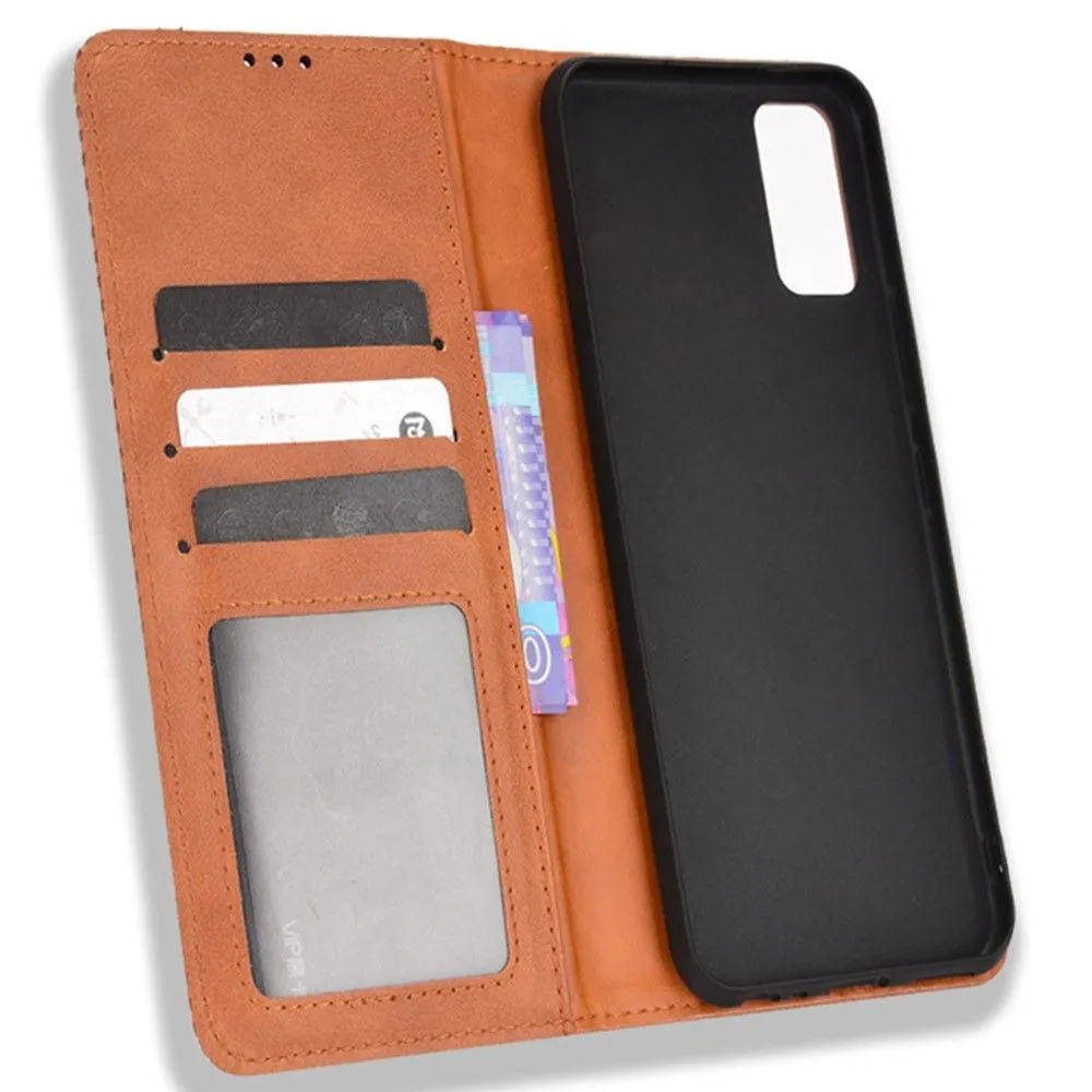 Bofink Vintage Vivo Y3s (2021) leather case - Brown