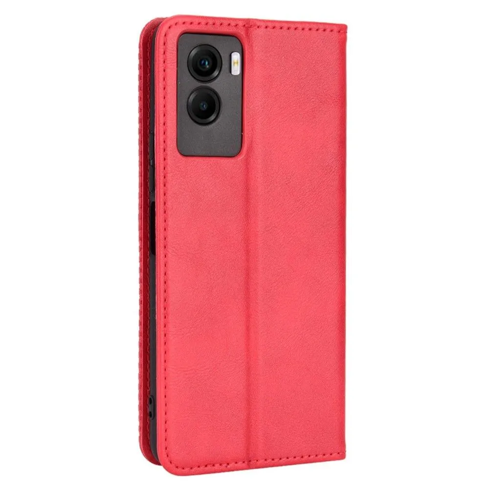 Bofink Vintage Vivo Y55s 5G leather case - Red