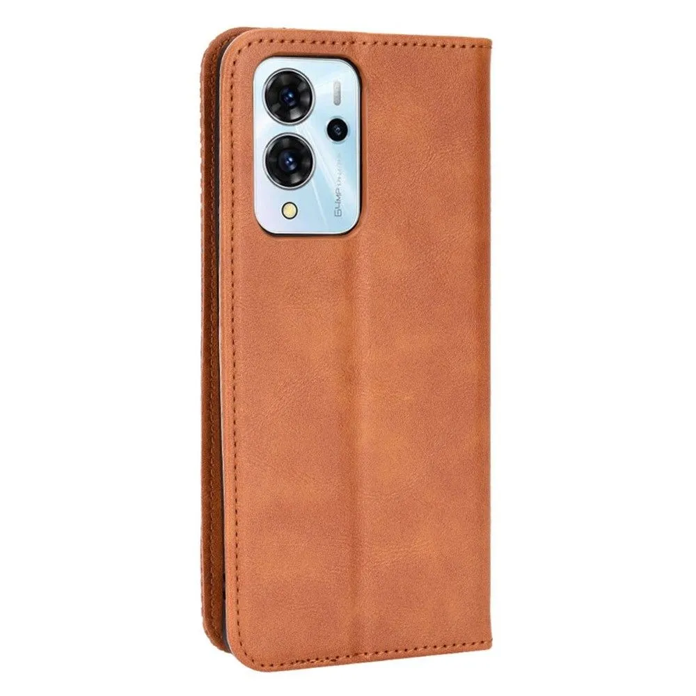 Bofink Vintage ZTE Blade V40 Pro leather case - Brown