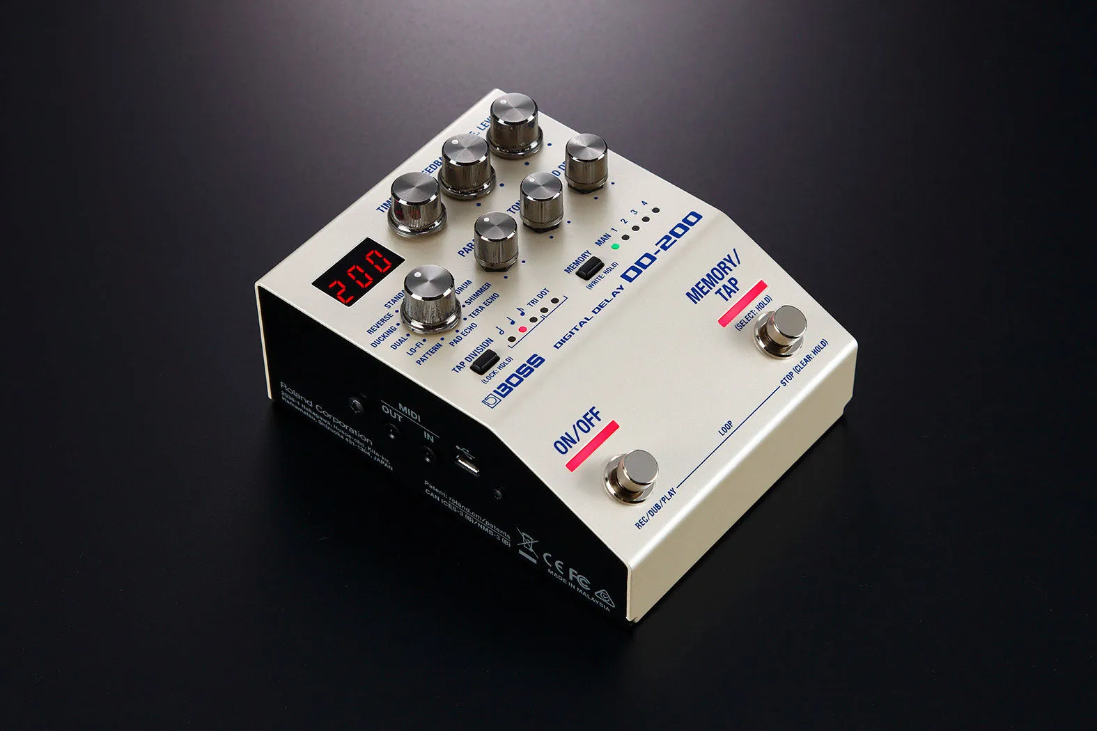 Boss DD-200 Digital Delay Pedal